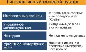 Причины развития гиперактивного мочевого пузыря — осложнения после болезни